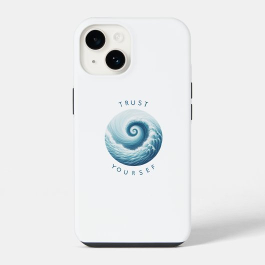 cover phone trust yourself iPhoneケース (裏面)