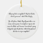 Cover Screens Jane Austen Pride and Prejudice セラミックオーナメント (裏面)