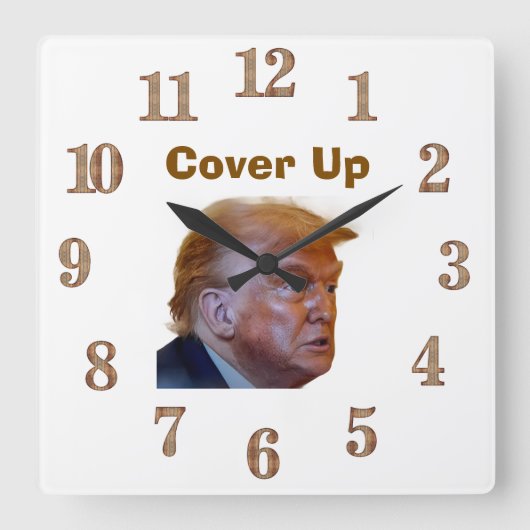 Cover Up Wall Clock スクエア壁時計 (正面)