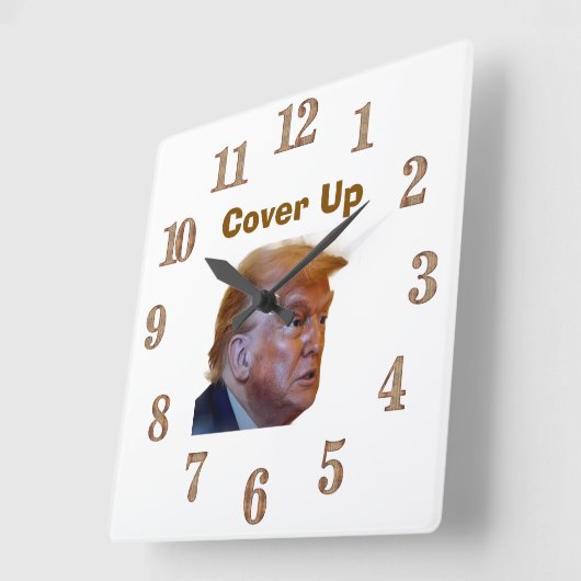 Cover Up Wall Clock スクエア壁時計 (傾斜)