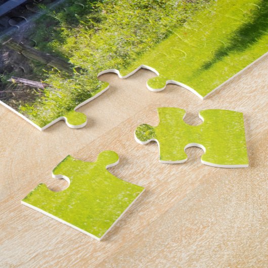 Covered Bridgeの写真 ジグソーパズル (側面)