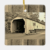 Covered Bridgeの写真 セラミックオーナメント (正面)