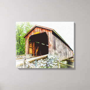 Covered Bridge - – キャンバスアートプリント キャンバスプリント