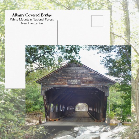 Covered Bridge Albany New Hampshire Photographic ポストカード