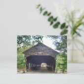 Covered Bridge Albany New Hampshire Photographic ポストカード (スタンド正面)