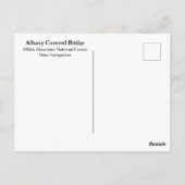 Covered Bridge Albany New Hampshire Photographic ポストカード (裏面)