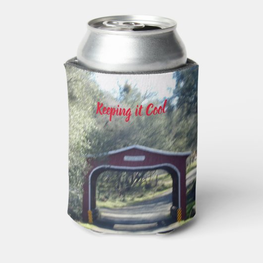 Covered Bridge Drink Holder Keepes Beverage Cold 缶クーラー (缶裏面)