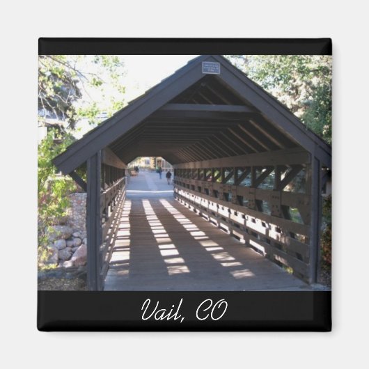 Covered Bridge Vail、CO マグネット (正面)