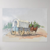 COVERED WAGON by SHARON SHARPE ポスター (正面)