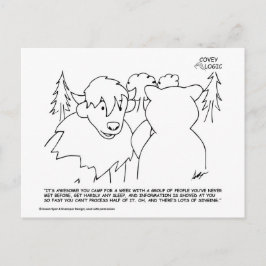 Covey Logic木製バッジはがき ポストカード