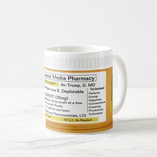 Covfefeのマグの規定RX コーヒーマグカップ (正面右)