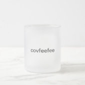 covfefeのマグ("covfeefee " フロストグラスマグカップ (中央)