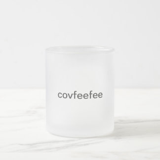 covfefeのマグ("covfeefee " フロストグラスマグカップ