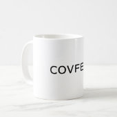 COVFEFEの切札のおもしろいなTwitterのコーヒー・マグ コーヒーマグカップ (正面左)