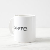 COVFEFEトランプのツイートのスペルミス コーヒーマグカップ (正面左)
