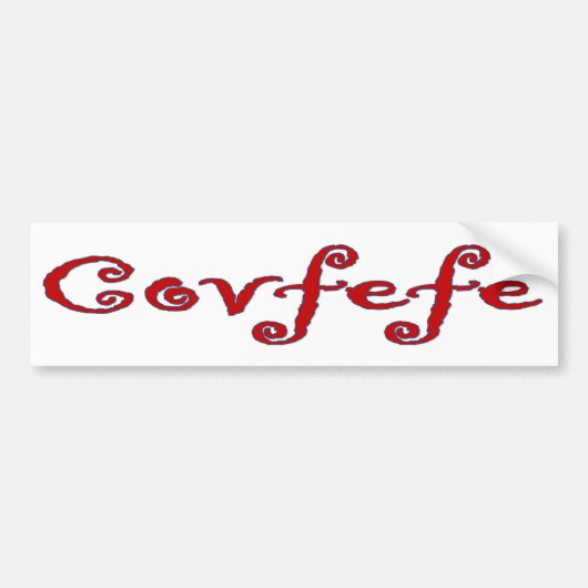 Covfefeバンパーステッカー バンパーステッカー (正面)