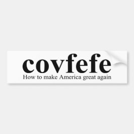 Covfefe定義トランプ バンパーステッカー