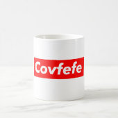 Covfefe最高箱のロゴのマグドナルド・トランプ コーヒーマグカップ (中央)