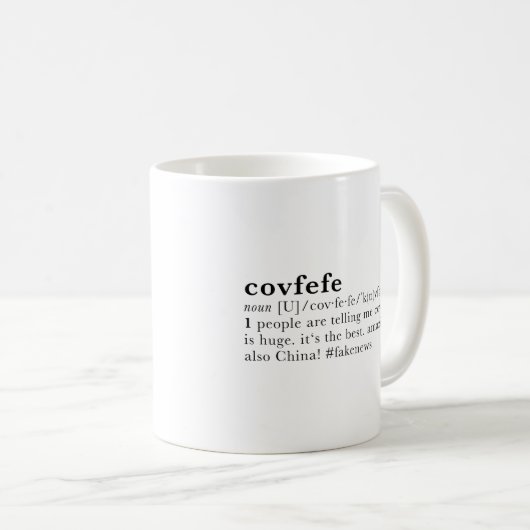 covfefe コーヒーマグカップ (正面右)
