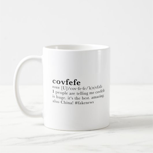 covfefe コーヒーマグカップ (左)