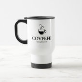 "Covfefe"タンブラー（白） トラベルマグ (左)