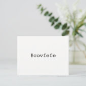 #covfefe covfefeトランプ文字ミーム社長2017 ポストカード (スタンド正面)