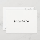 #covfefe covfefeトランプ文字ミーム社長2017 ポストカード (正面/裏面)