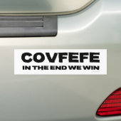 COVFEFE - IN THE END WE WIN - Bumper Sticker バンパーステッカー (車上)