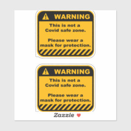 Covidのビ警告ニールのシール シール