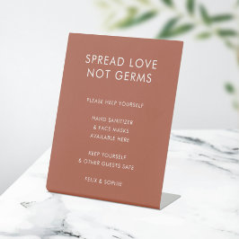 Covidの安全性 |テラコッタ結婚の消毒 台座サイン