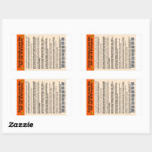 Covidは地獄の紙のシール 長方形シール (シート)