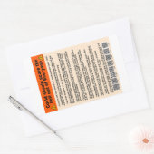 Covidは地獄の紙のシール 長方形シール (封筒)