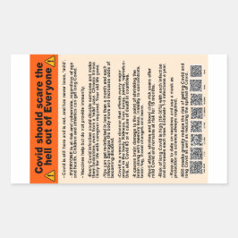 Covidは地獄の紙のシール 長方形シール