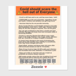 Covidは誰もが地獄を怖がるべきである シール