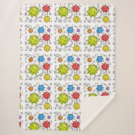 Covidウイルスシンボル シェルパブランケット