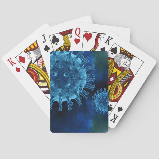 Covidウイルス感染病原体 トランプ (裏面)