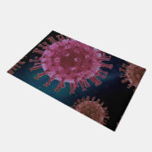 Covidウイルス生物学フロアマット ドアマット (アングル)