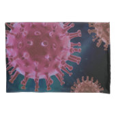 Covidウイルス生物学 枕カバー (正面)