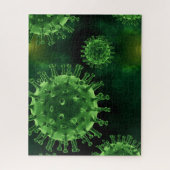 Covidウイルス病原体感染 ジグソーパズル (縦)