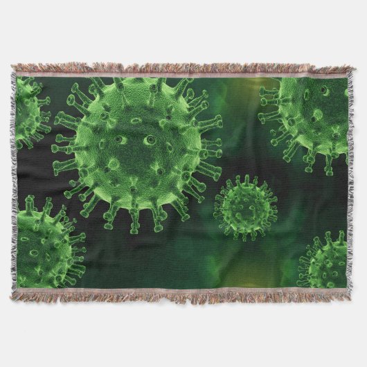 Covidウイルス病原体感染 スローブランケット (正面)