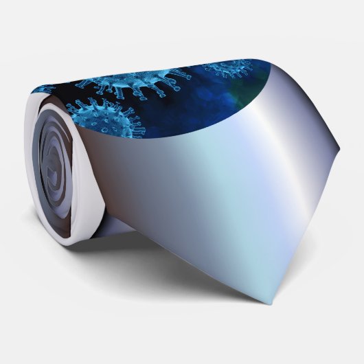 Covidウイルス病原体感染 ネクタイ (ロール)