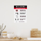 COVIDエントランスポスター ポスター (キッチン)