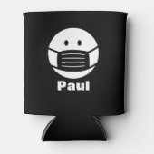 covidカスタム顔マスクアイコン付きクーラー 缶クーラー (正面)