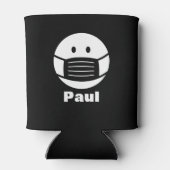 covidカスタム顔マスクアイコン付きクーラー 缶クーラー (裏面)