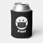 covidカスタム顔マスクアイコン付きクーラー 缶クーラー (缶裏面)