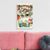 Covidカーニバル2021キュービスト キャンバスプリント (インサイチュ (リビング))