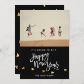 COVIDハッピー・ニューイヤーの写真 シーズンカード (正面/裏面)