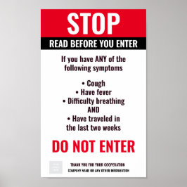 COVIDビジネスストップポスター ポスター