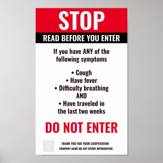 COVIDビジネスストップポスター ポスター (正面)