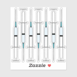 COVIDワクチン注射器に針をピン留めする シール